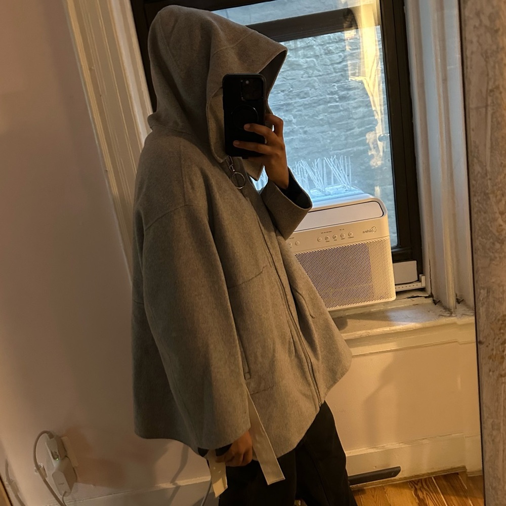 Jucy Judy cashmere wool cashmere silk coat jacket oversized boxy Korea designer - Picture 6 of 17